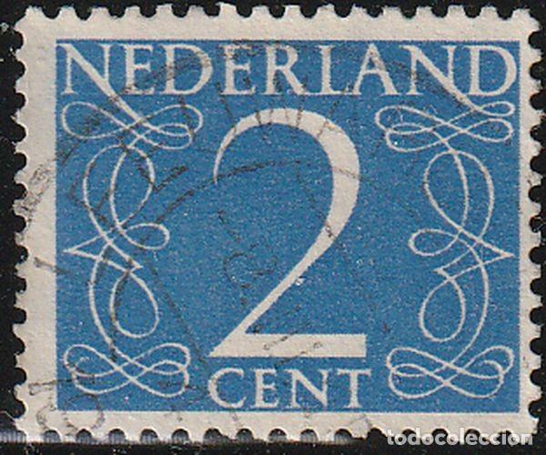 Sellos: Holanda 1946-57 Scott 283 Sello &ordm; Cifras Numeros Type &rdquo;Van Krimpen&rdquo; Michel 469YxA Yvert 458 Nederlan