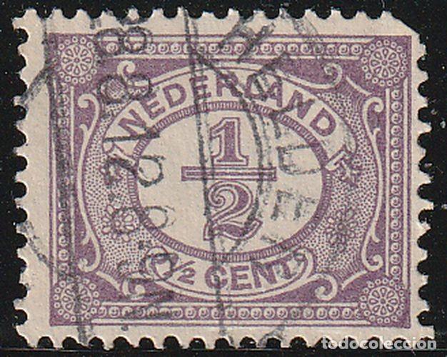 Sellos: Holanda 1898-1924 Scott 55 Sello &ordm; Cifras Numeros Michel 49 Yvert 65 Stamps Timbre Pays-Bas Briefmar