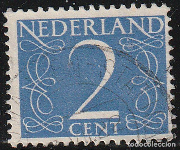 Sellos: Holanda 1946-57 Scott 283 Sello &ordm; Cifras Numeros Type &rdquo;Van Krimpen&rdquo; Michel 469YxA Yvert 458 Nederlan