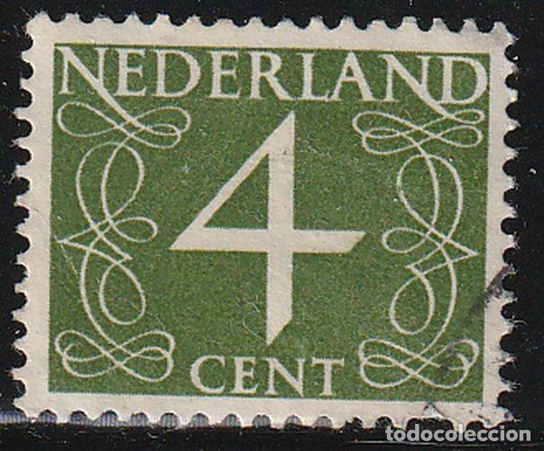 Sellos: Holanda 1946-57 Scott 285 Sello &ordm; Cifras Numeros Type &rdquo;Van Krimpen&rdquo; Michel 471YxA Yvert 460 Nederlan