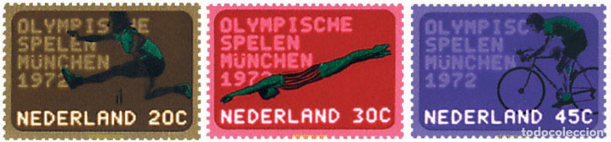 Sellos: 67868 MNH HOLANDA 1972 20 JUEGOS OLIMPICOS VERANO MUNICH 1972