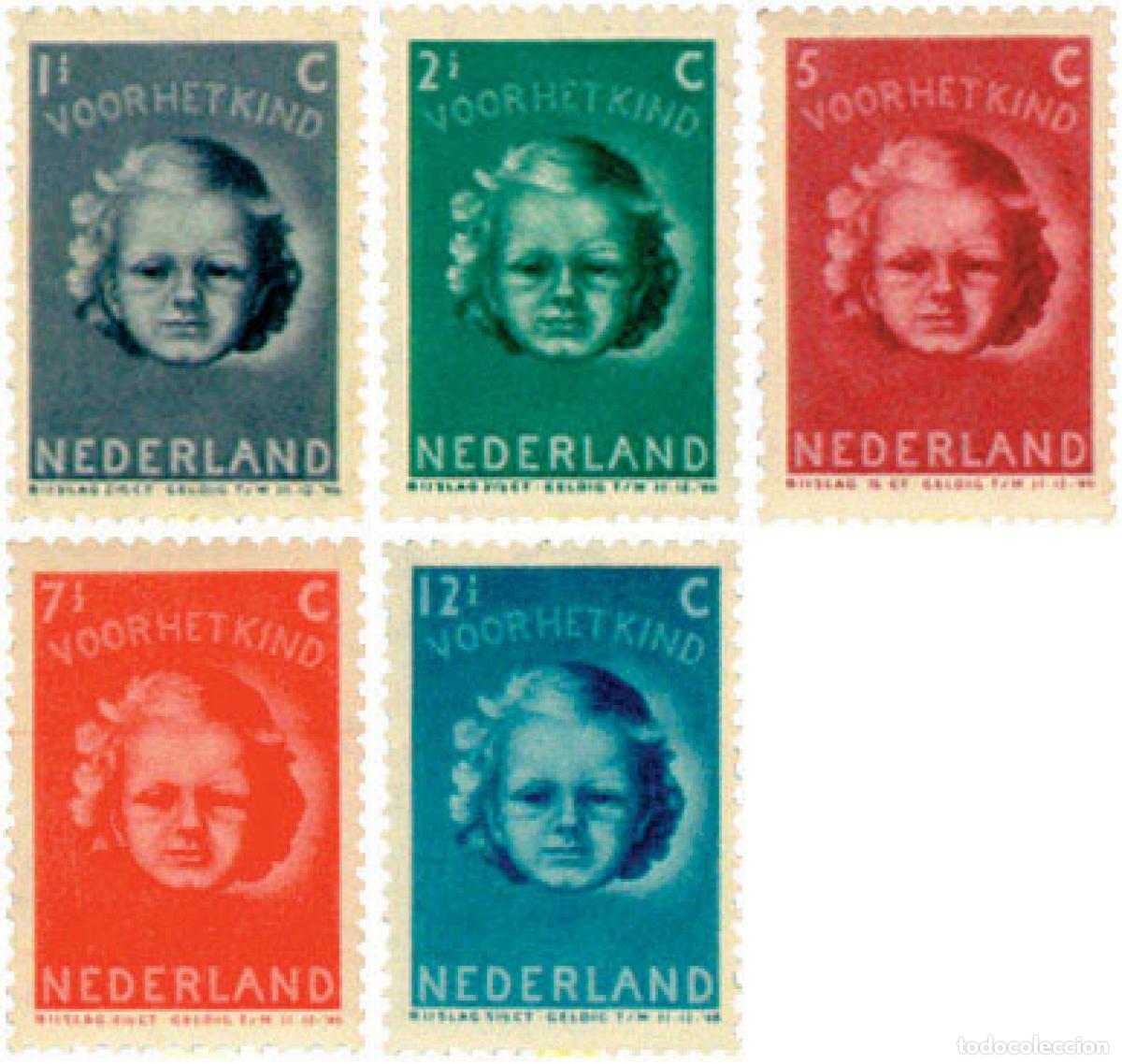 Sellos: 213836 HINGED HOLANDA 1945 PRO INFANCIA
