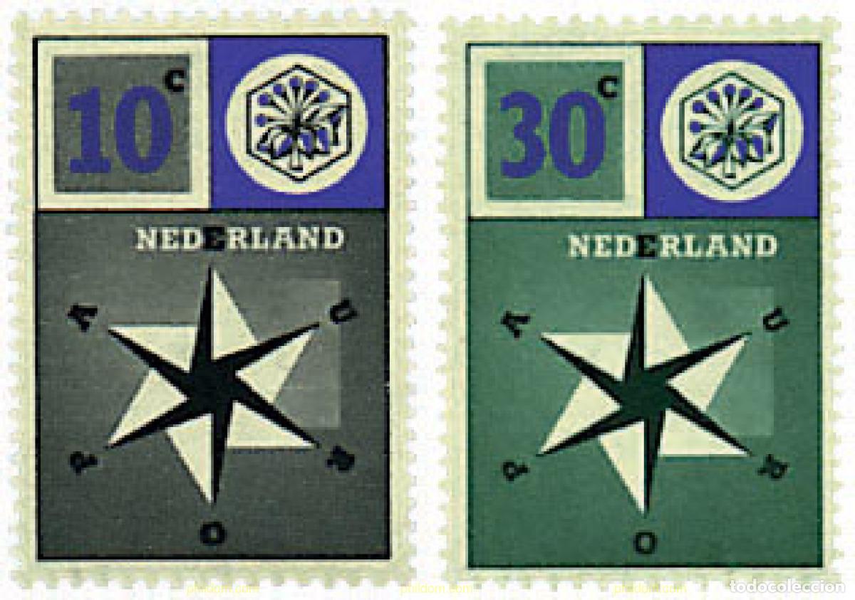 Sellos: 323891 HINGED HOLANDA 1957 EUROPA CEPT. FACTOR DE PAZ Y FUENTE DE BIENESTAR
