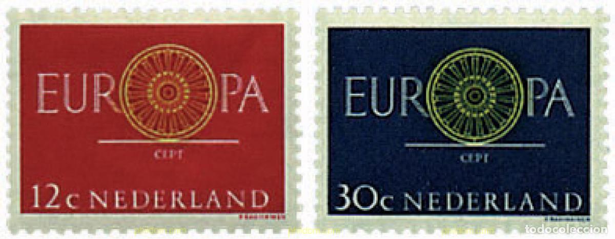 Sellos: 62046 MNH HOLANDA 1960 EUROPA CEPT. RUEDA CON 19 RADIOS