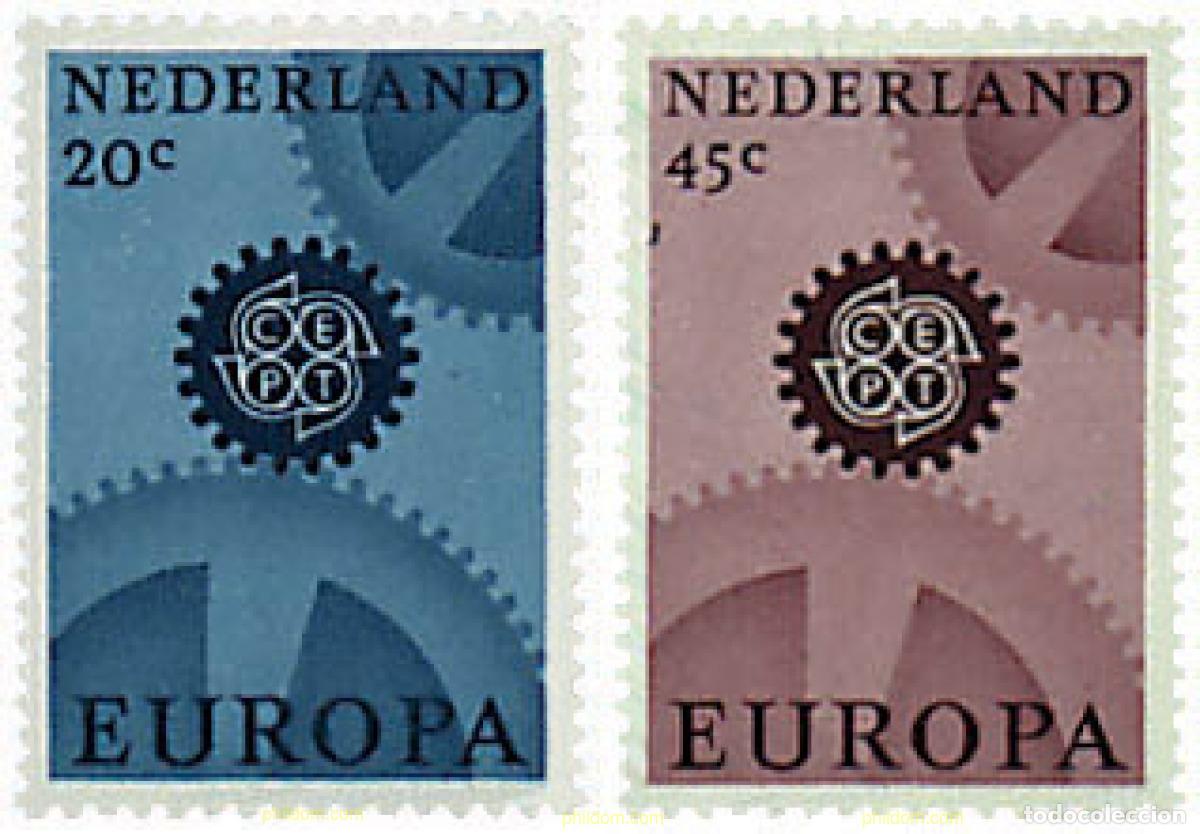 Sellos: 23580 MNH HOLANDA 1967 EUROPA CEPT. ENGRANAJES