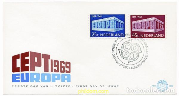Sellos: 23615 MNH HOLANDA 1969 EUROPA CEPT. 10 ANIVERSARIO DE LA CEPT