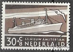 Sellos: SELLO USADO DE HOLANDA 1957, YT 670