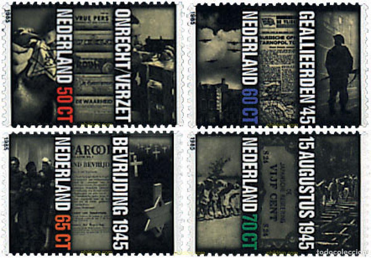 Sellos: 55016 MNH HOLANDA 1985 40 ANIVERSARIO DE LA LIBERACION