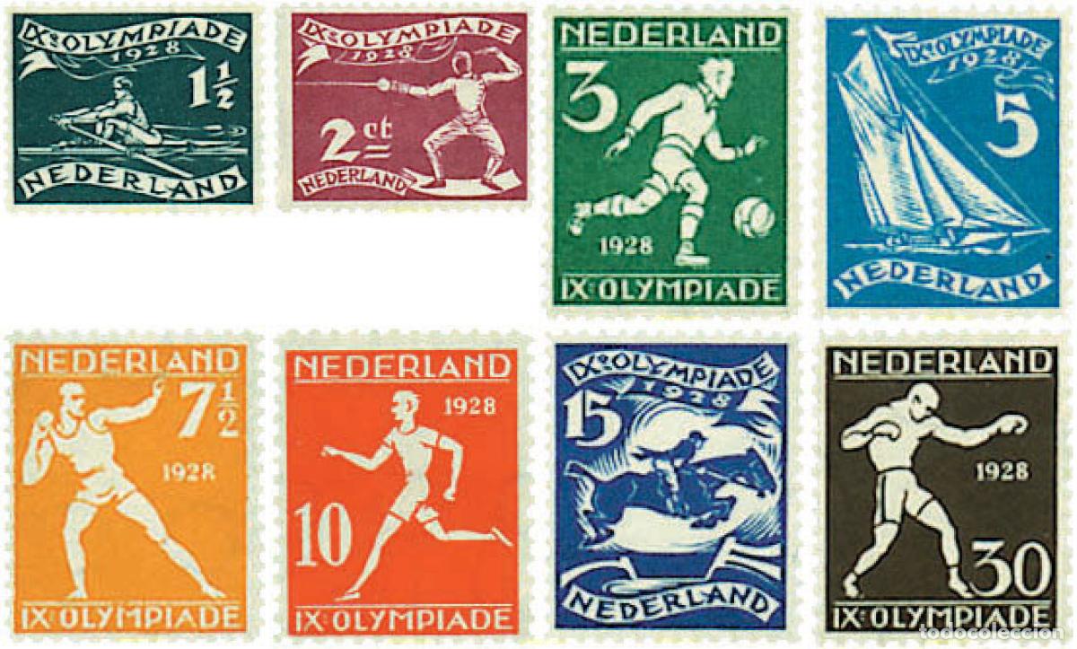 Sellos: 67842 MNH HOLANDA 1928 9 JUEGOS OLIMPICOS DE VERANO AMSTERDAM 1928