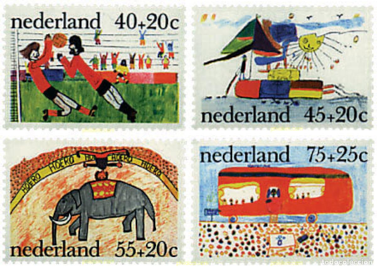 Sellos: 67878 MNH HOLANDA 1976 PRO INFANCIA