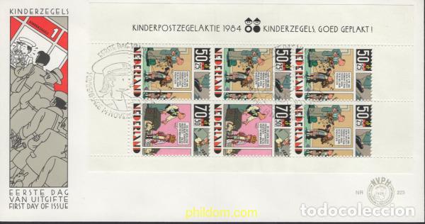 Sellos: 403556 MNH HOLANDA 1984 PRO INFANCIA. EL NI&Ntilde;O Y EL COMIC