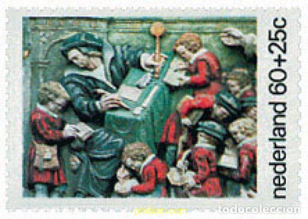 Sellos: 213872 MNH HOLANDA 1975 PRO INFANCIA. FACHADAS HISTORICAS