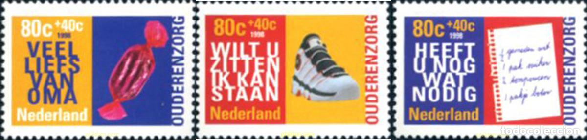 Sellos: 35656 MNH HOLANDA 1998 PRO OBRAS SOCIALES. LA TERCERA EDAD