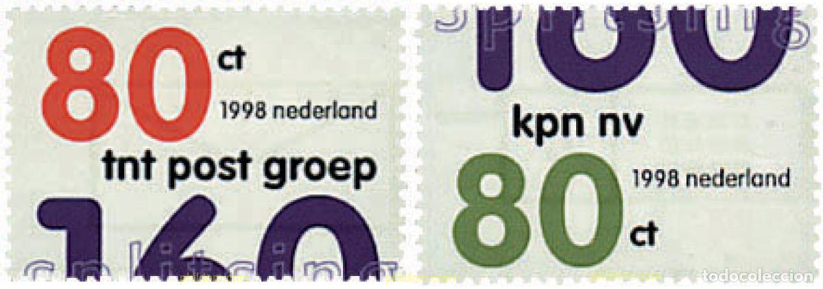 Sellos: 99587 MNH HOLANDA 1998 PTT, TELECOM Y TNT