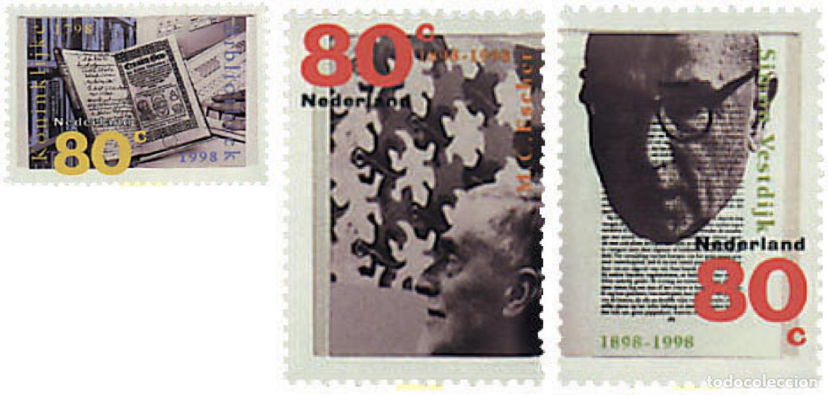 Sellos: 99588 MNH HOLANDA 1998 ANIVERSARIOS CULTURALES
