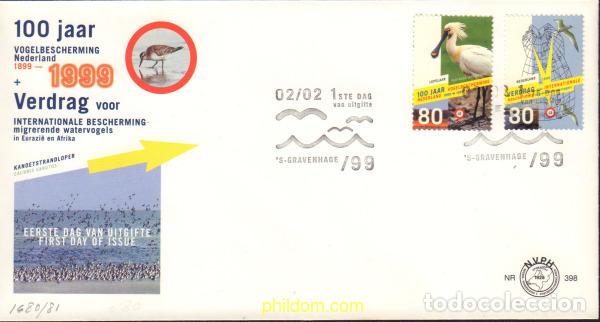 Sellos: 408701 MNH HOLANDA 1999 100 A&Ntilde;OS DE PROTECCION DE LAS AVES