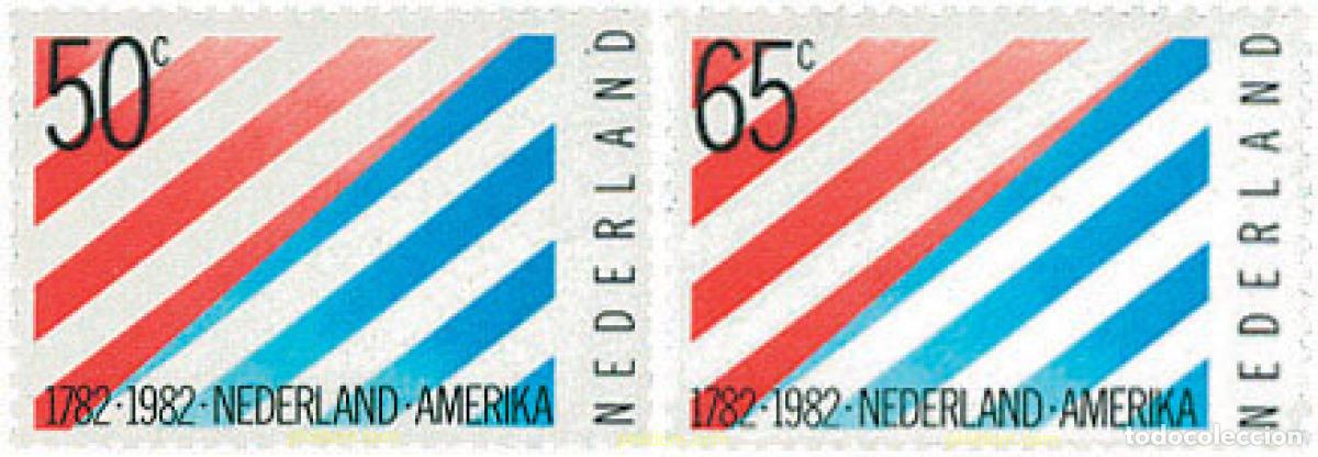 Sellos: 104269 MNH HOLANDA 1982 BICENTENARIO DE LAS RELACIONES DIPLOMATICAS CON LOS ESTADOS UNIDOS