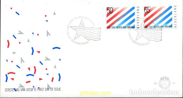 Sellos: 244520 MNH HOLANDA 1982 BICENTENARIO DE LAS RELACIONES DIPLOMATICAS CON LOS ESTADOS UNIDOS