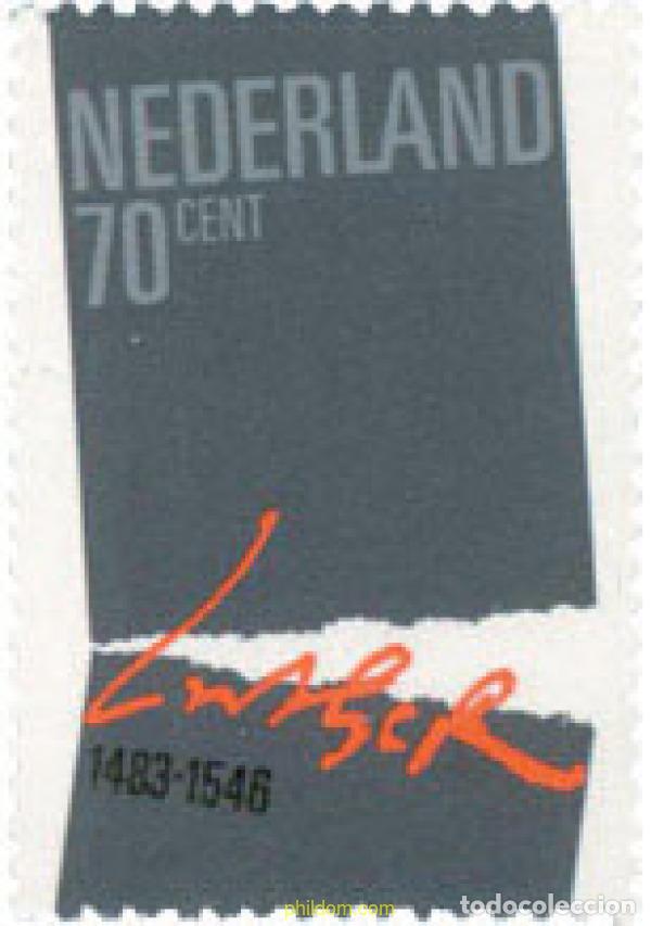 Sellos: 104274 MNH HOLANDA 1983 500 ANIVERSARIO DEL NACIMIENTO DE MARTIN LUTERO