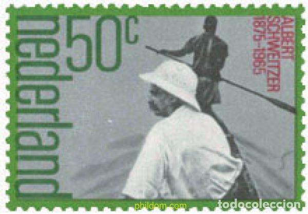 Sellos: 104227 MNH HOLANDA 1975 CENTENARIO DEL NACIMIENTO DE ALBERT SCHWEITZER