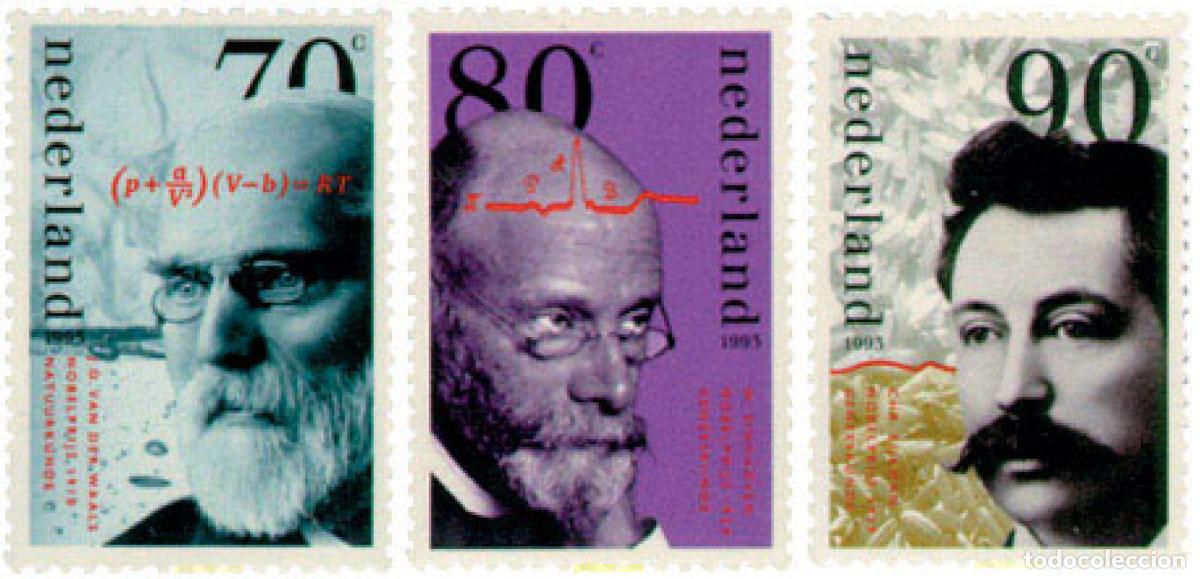 Sellos: 103419 MNH HOLANDA 1993 PREMIOS NOBEL HOLANDESES