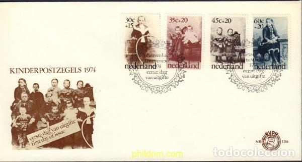 Sellos: 410810 MNH HOLANDA 1974 PRO INFANCIA