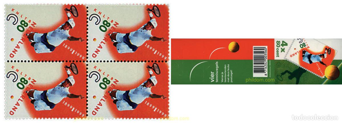 Sellos: 2920 MNH HOLANDA 1999 CENTENARIO DE LA FEDERACION REAL HOLANDESA DE TENIS