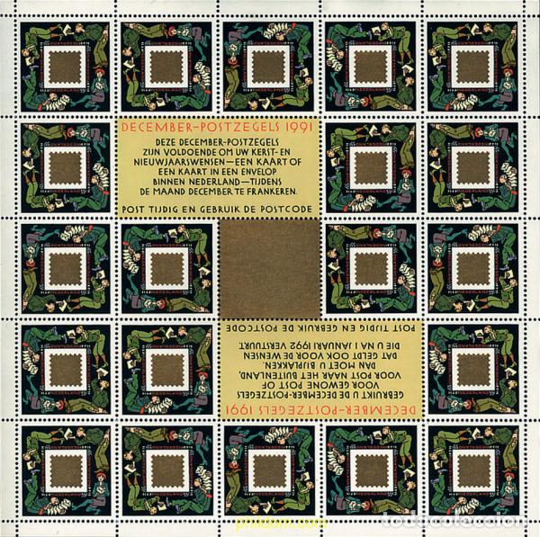 Sellos: 10883 MNH HOLANDA 1991 SELLOS PARA EL CORREO DE NAVIDAD