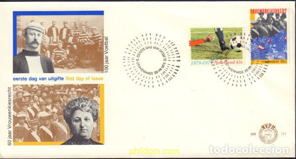 Sellos: 376787 MNH HOLANDA 1979 CENTENARIO DE LA INTRODUCCION DEL FUTBOL EN HOLANDA