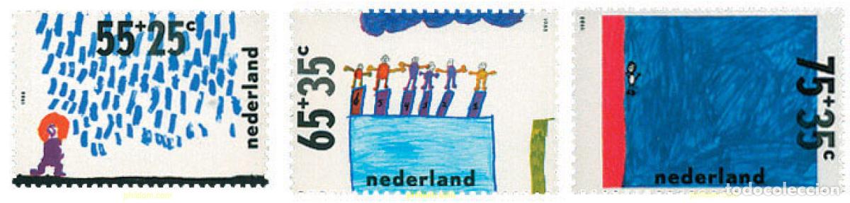 Sellos: 67892 MNH HOLANDA 1988 PRO INFANCIA. EL NI&Ntilde;O Y EL AGUA