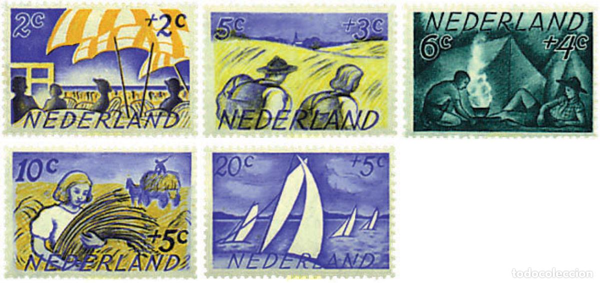 Sellos: 67849 MNH HOLANDA 1949 PRO INFANCIA