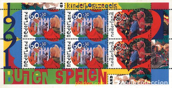 Sellos: 112944 MNH HOLANDA 1991 PRO INFANCIA. JUEGOS INFANTILES