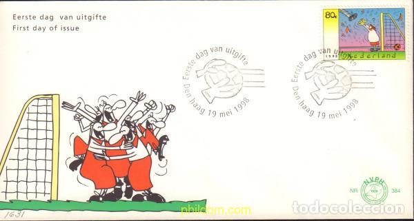 Sellos: 386958 MNH HOLANDA 1998 COPA DEL MUNDO DE FUTBOL. FRANCIA-98