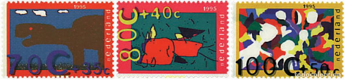 Sellos: 67917 MNH HOLANDA 1995 PRO INFANCIA. DIBUJOS INFANTILES
