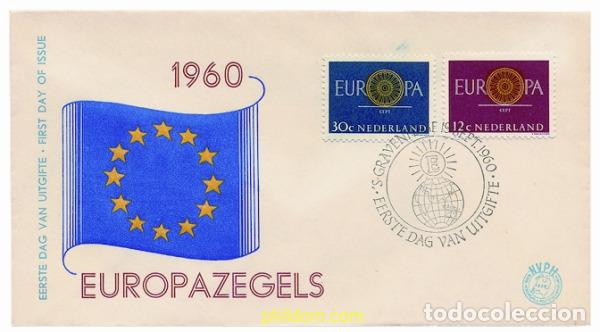 Sellos: 23487 MNH HOLANDA 1960 EUROPA CEPT. RUEDA CON 19 RADIOS