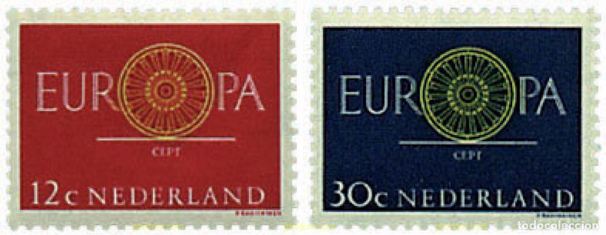 Sellos: 323894 HINGED HOLANDA 1960 EUROPA CEPT. RUEDA CON 19 RADIOS