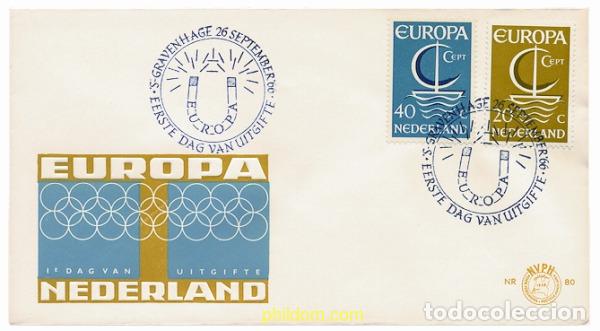 Sellos: 23564 MNH HOLANDA 1966 EUROPA CEPT. NAVIO EUROPA