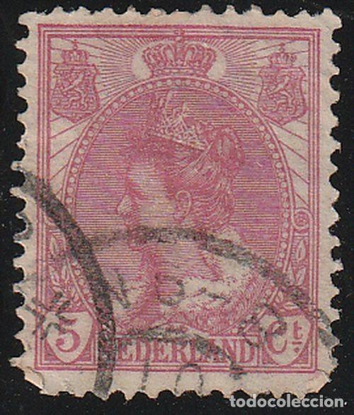 Sellos: Holanda 1898-1924 Scott 65 Sello &ordm; Reina Wihelmina Michel 54A Yvert 51 Nederland Paises Bajos Stamps