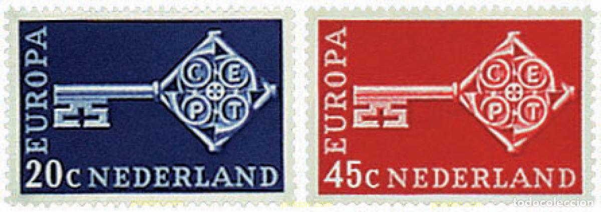 Sellos: 62161 MNH HOLANDA 1968 EUROPA CEPT 1968 - LLAVE DORADA