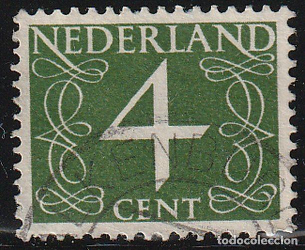 Sellos: Holanda 1946-57 Scott 285 Sello &ordm; Cifras Numeros Type &rdquo;Van Krimpen&rdquo; Michel 471YxA Yvert 460 Nederlan