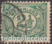 Timbres: Holanda 1898-1924 Scott 60 Sello &ordm; Cifras Numeros Michel 52 Yvert 69 Nederland Paises Bajos Stamp