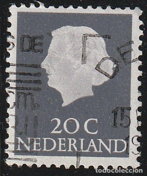 Sellos: Holanda 1953-67 Scott 347 Sello &ordm; Reina Juliana Queen Juliana (1909-2004) Michel 622XxA Yvert 602