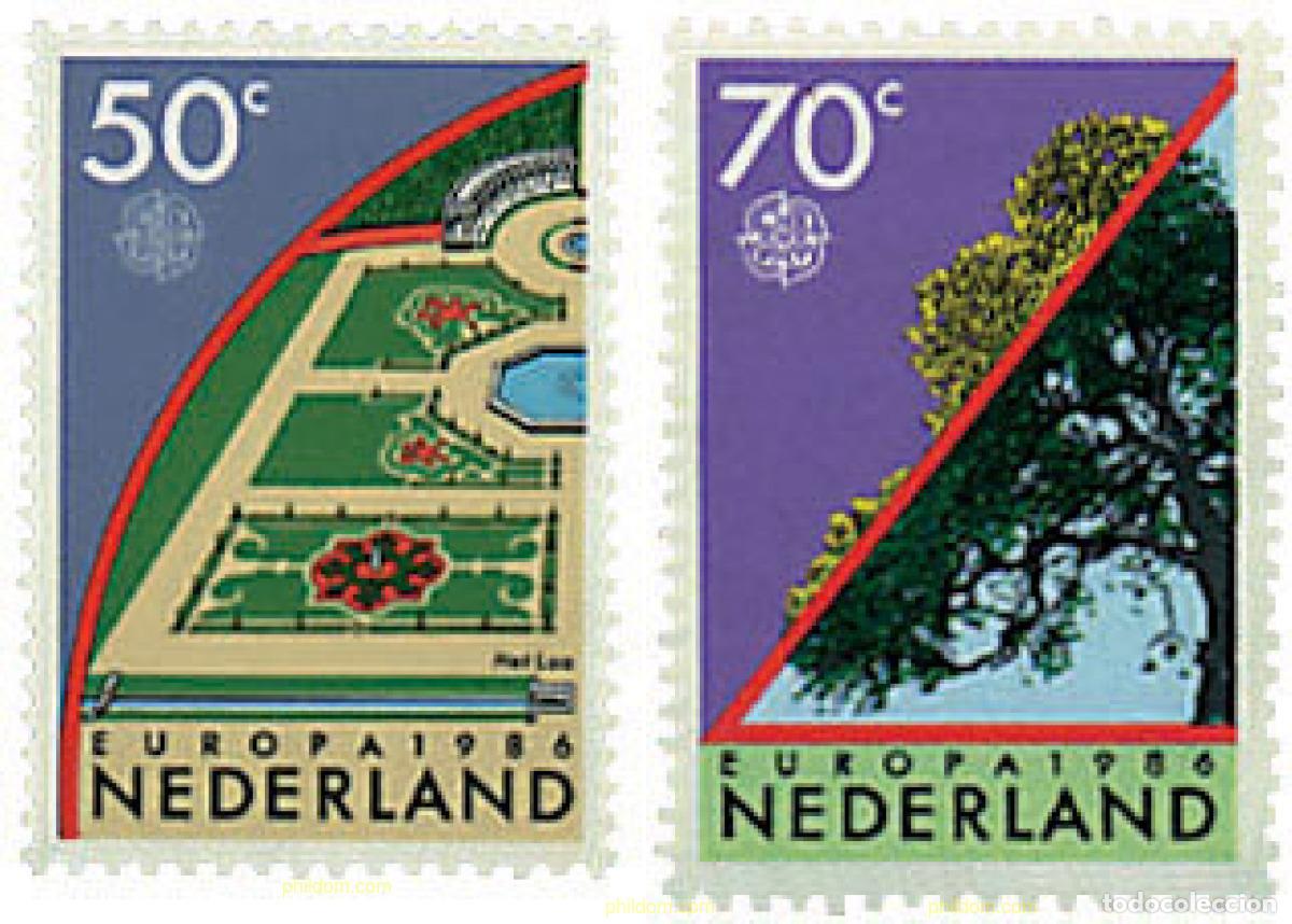 Sellos: 64103 MNH HOLANDA 1986 EUROPA CEPT. PATRIMONIO ARTISTICO Y NATURAL