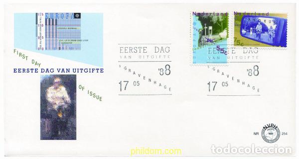Sellos: 181033 MNH HOLANDA 1988 EUROPA CEPT. TRANSPORTE Y MEDIOS DE COMUNICACION