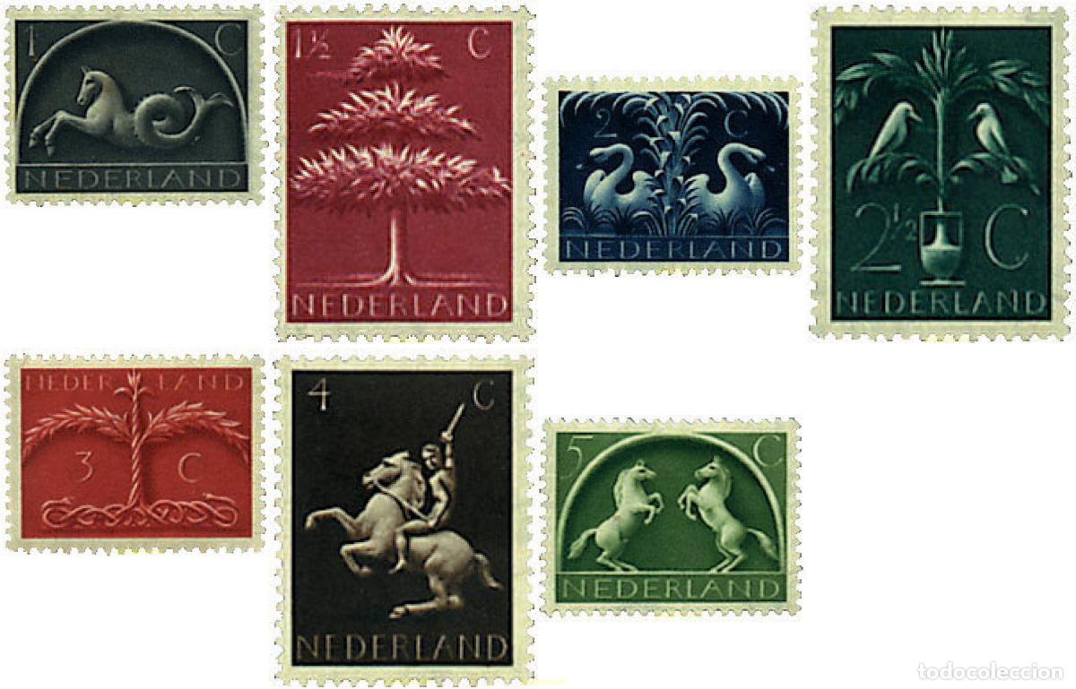 Sellos: 323809 HINGED HOLANDA 1943 MOTIVOS VARIOS