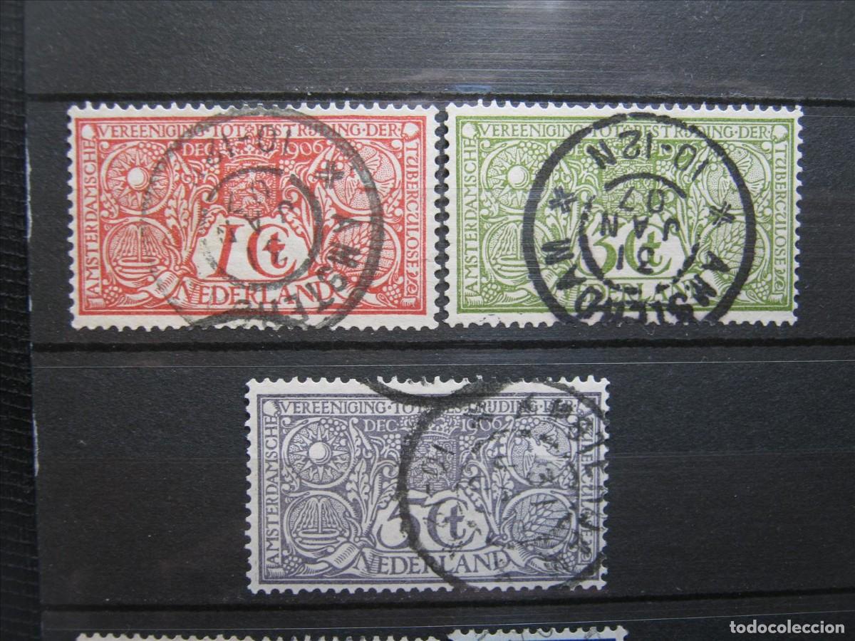 Timbres: HOLANDA PA&Iacute;SES BAJOS 1906 SERIE YVERT 70/72 USADO PERFECTOS.