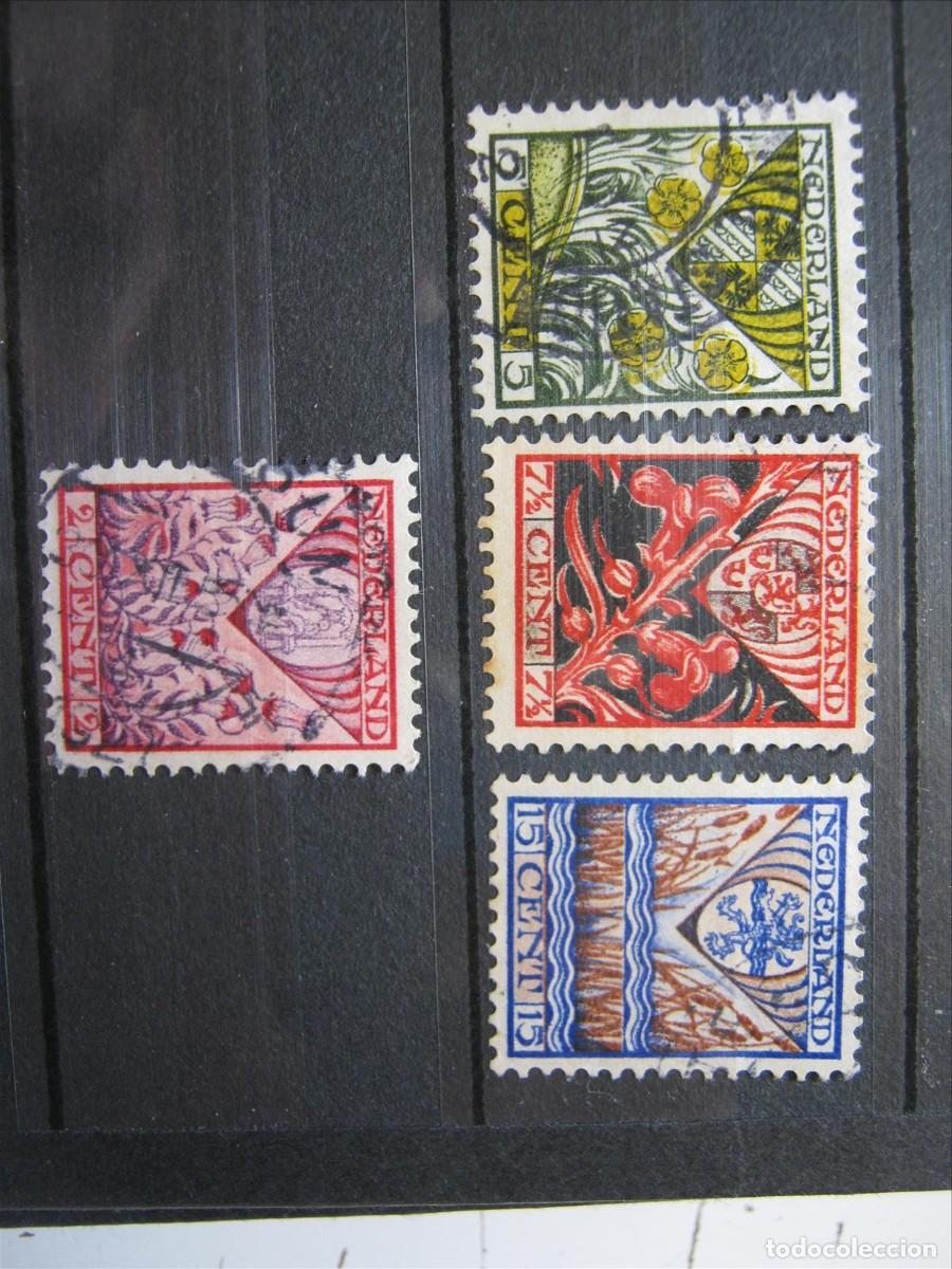 Briefmarken: HOLANDA PA&Iacute;SES BAJOS 1927 SERIE YVERT 195/198 USADOS PERFECTOS.