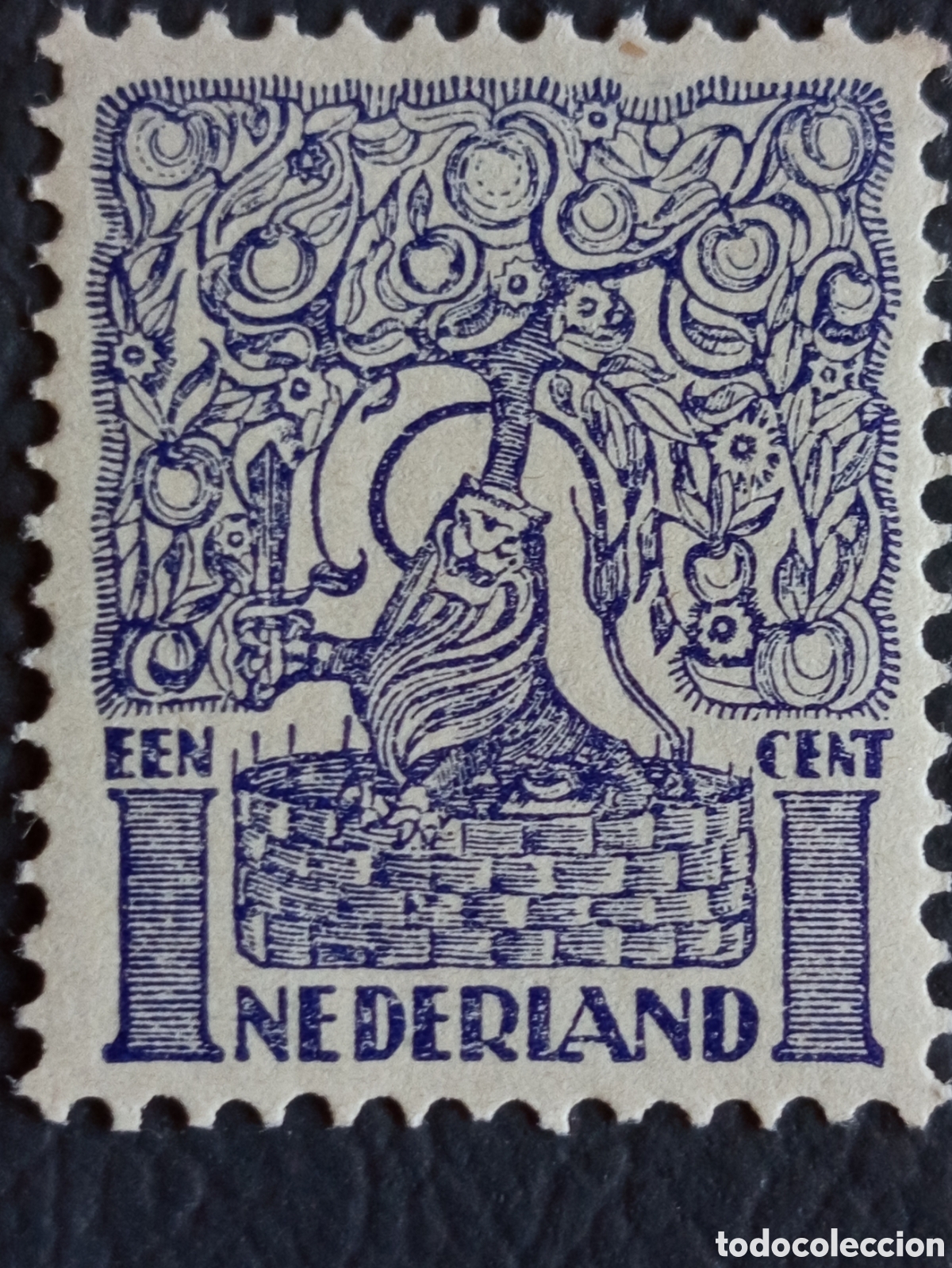 Francobolli: Sello Pa&iacute;ses Bajos 1923 Centenario - &Aacute;rbol 1c Mi. 119 MNH