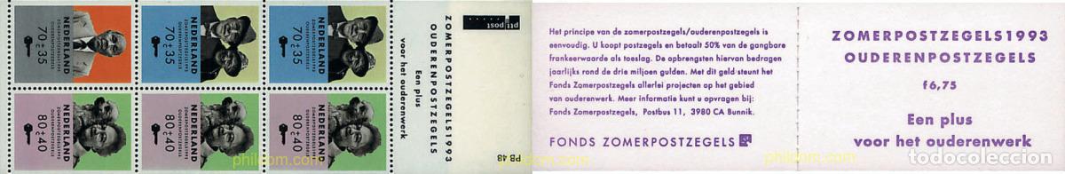 Sellos: 2541 MNH HOLANDA 1993 PRO OBRAS SOCIALES. LA TERCERA EDAD