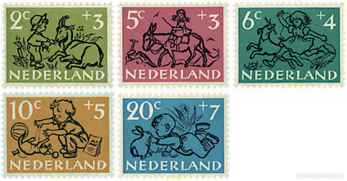 Sellos: 323885 HINGED HOLANDA 1952 PRO INFANCIA DE LOS DESEMPLEADOS